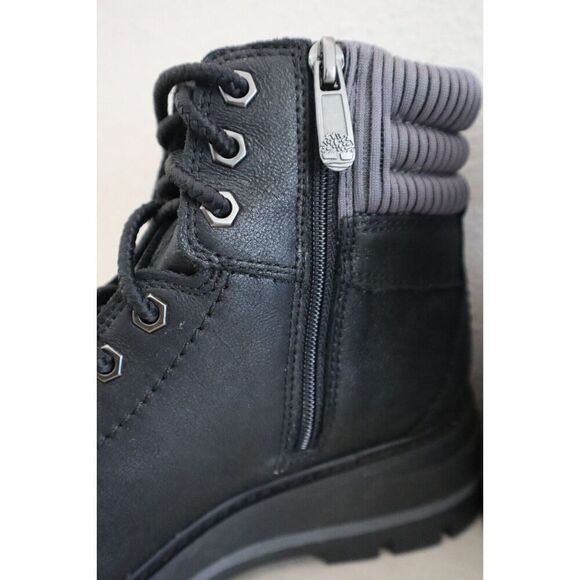 Timberland A2KQZ Women's Sz 6 Black Cervina Valley WR Leather Hiking Boots - Picture 5 of 10